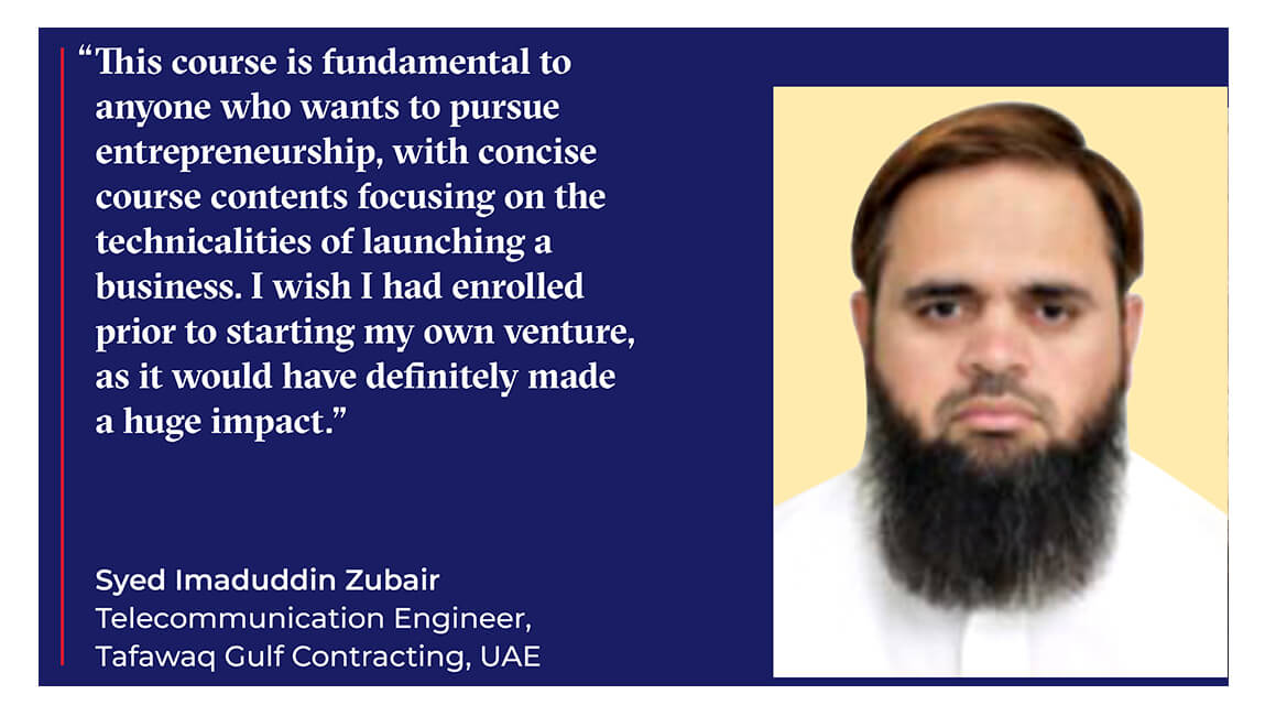 Syed Imaduddin Zubair testimonial